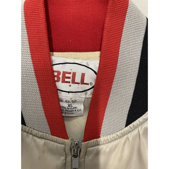 VTG Bell Racing Helmets Satin style Jacket Logo Motorcycle adult XL 48-50 - Picture 3 of 7